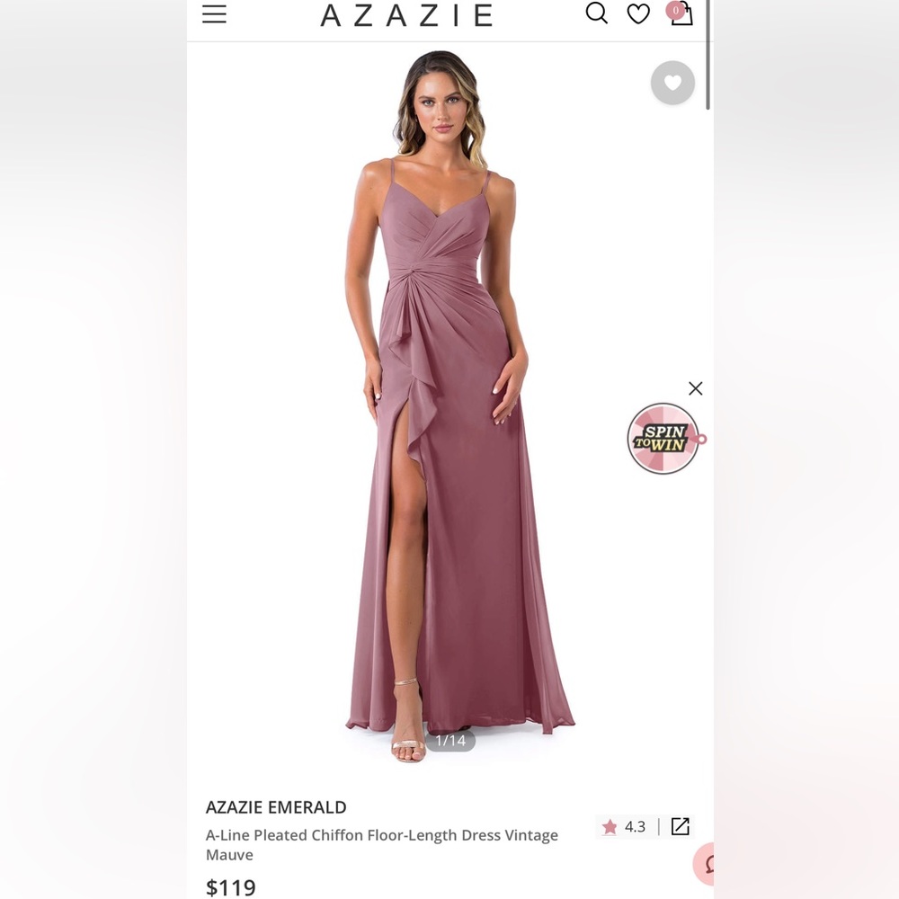 AZAZIE Emerald Bridesmaid Dress